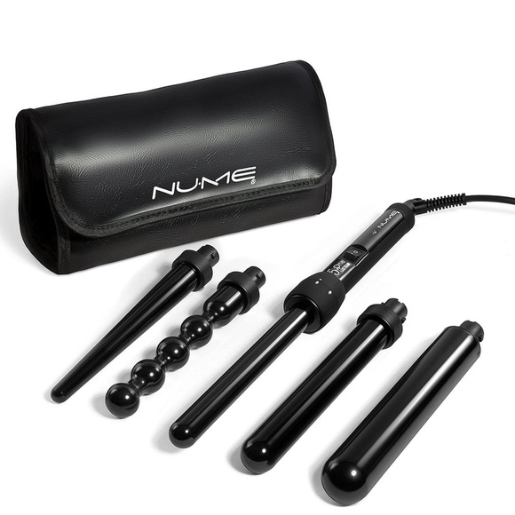 NuMe | 5-in-1 Lustrum Interchangeable Infrared & Tourmaline Curling Wand - Picture 1 of 5